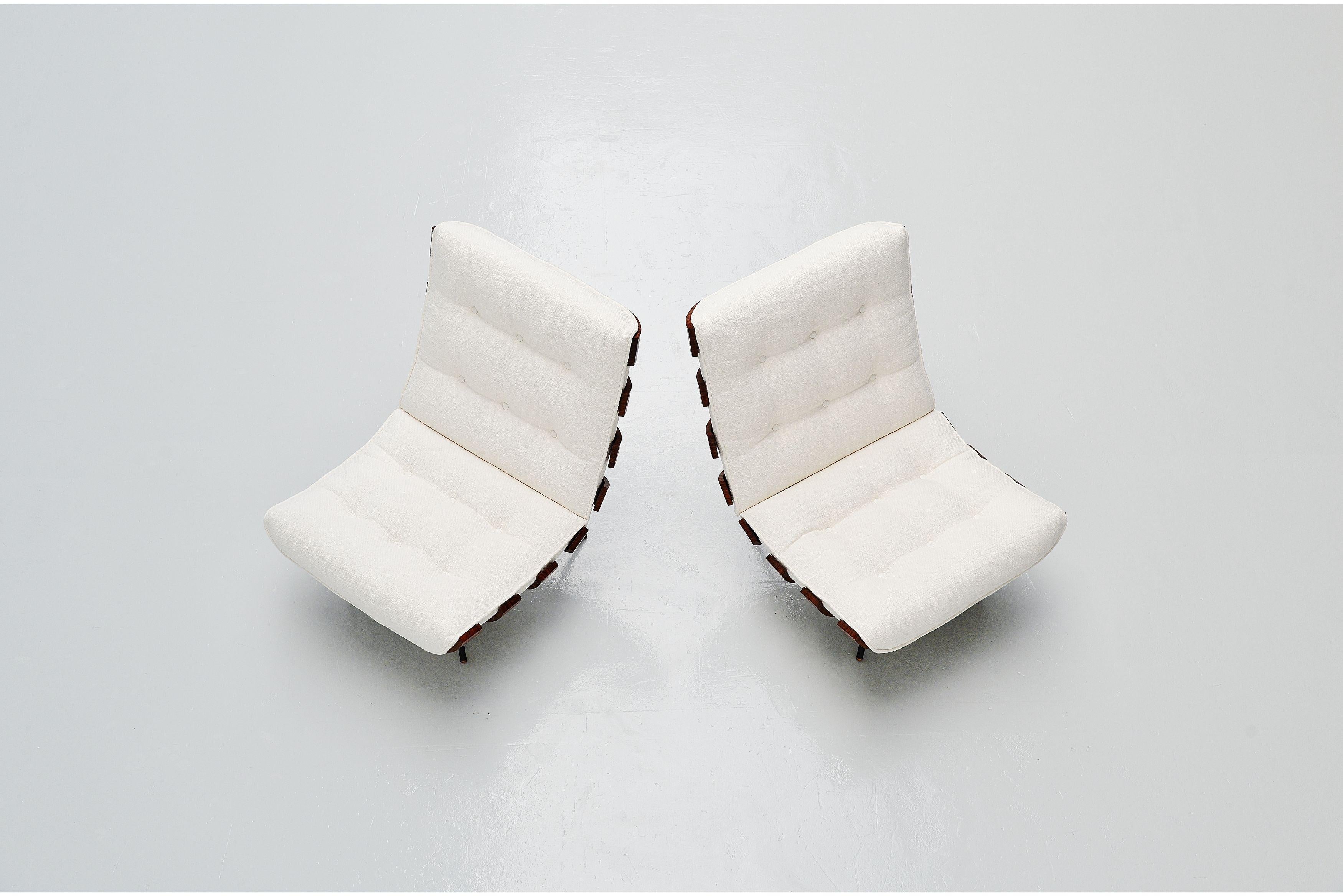 Eisler and Hauner Costela Lounge Chairs Forma, Italy, 1960 In Good Condition In Roosendaal, Noord Brabant