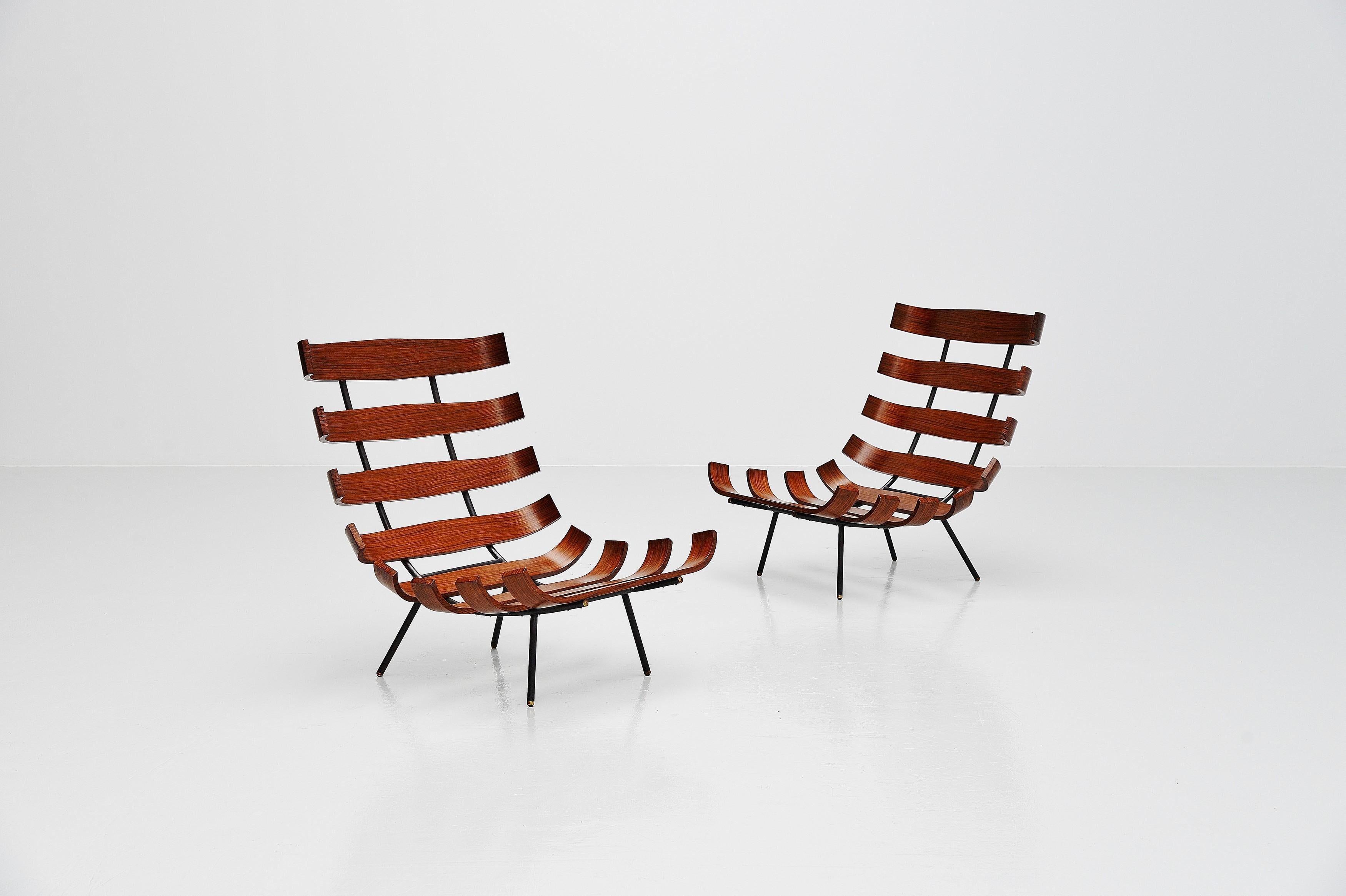 Eisler and Hauner Costela Lounge Chairs Forma, Italy, 1960 2