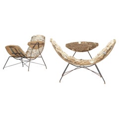 Chaises "réversibles" d'Eisler et Hauner, iconiques et rares, en édition ancienne