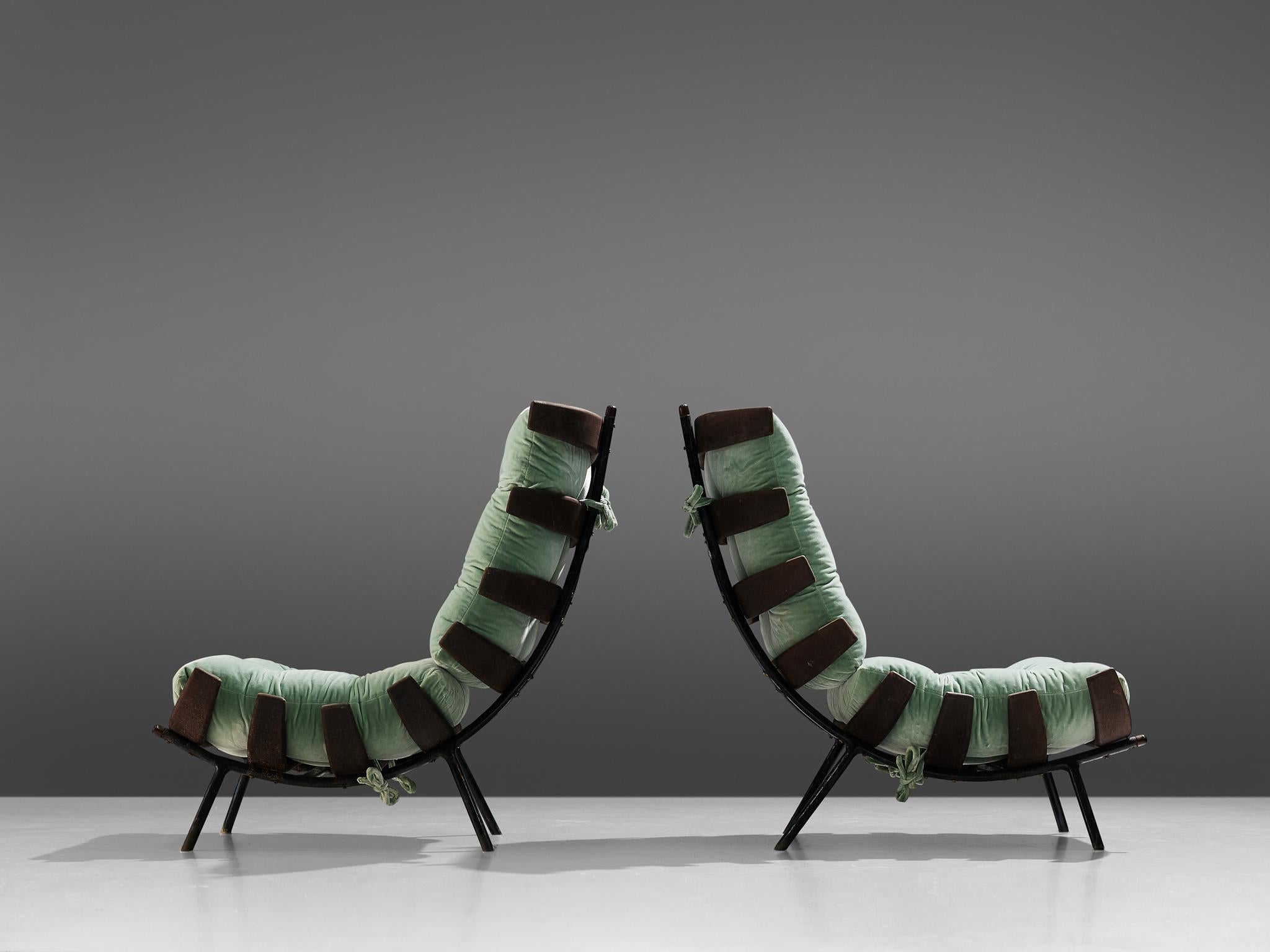 Eisler and Hauner Patinated 'Costela' Chairs In Good Condition In Waalwijk, NL
