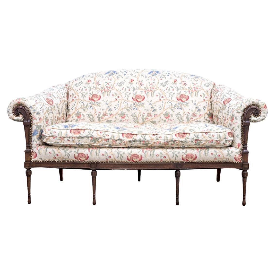 Ej Victor Adams Style  Upholstered Sofa For Sale