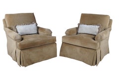 EJ Victor Carlisle Dreh-Club-Lounge-Bibliotheks-Sessel und Ottomane