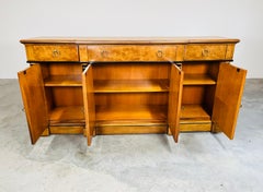 EJ Victor Empire Neoklassische Anrichte Kirsche & Wurzelholz Sideboard Credenza