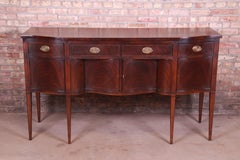 EJ Victor Hepplewhite Flame Mahogany Sideboard Credenza