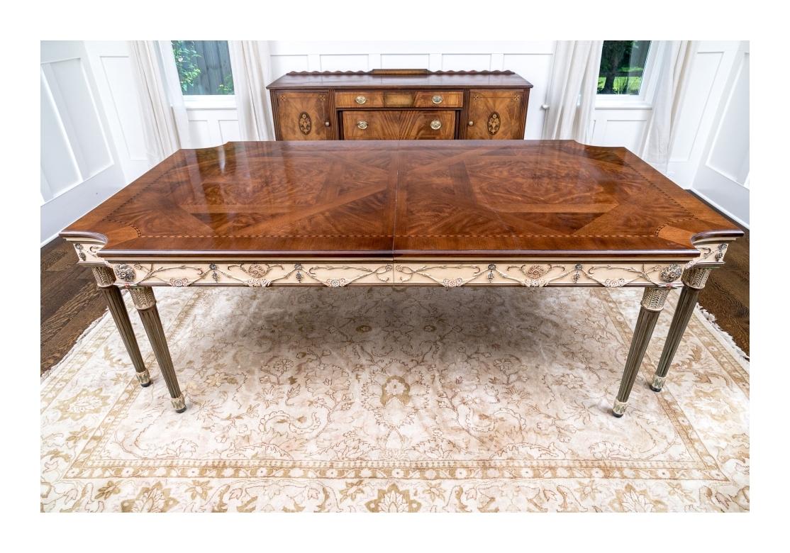 Exceptional E.J. Victor Newport Collection Paint Decorated Table  For Sale 5