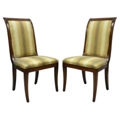 E.J. Victor Regency Style Saber Leg Mahagoni Esszimmer Stühle - ein Paar