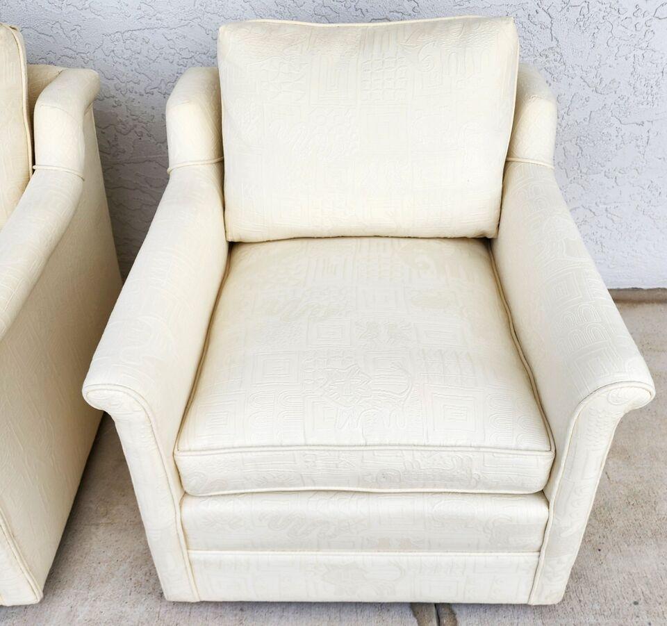 EJ Victor Style Lounge Chairs Pair For Sale 6