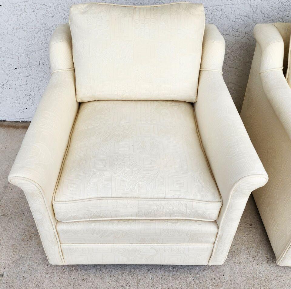 EJ Victor Style Lounge Chairs Pair For Sale 7