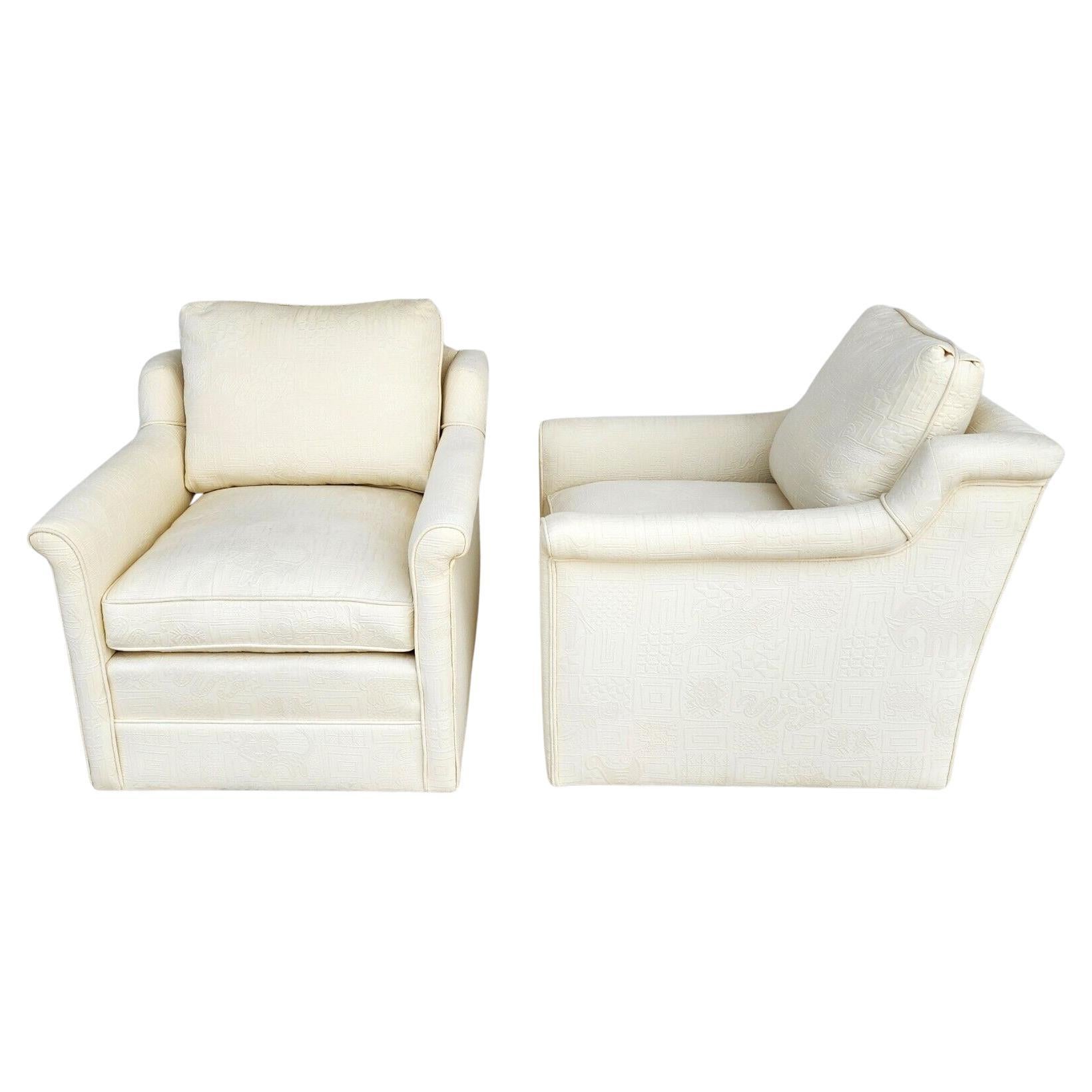 EJ Victor Style Lounge Chairs Pair For Sale