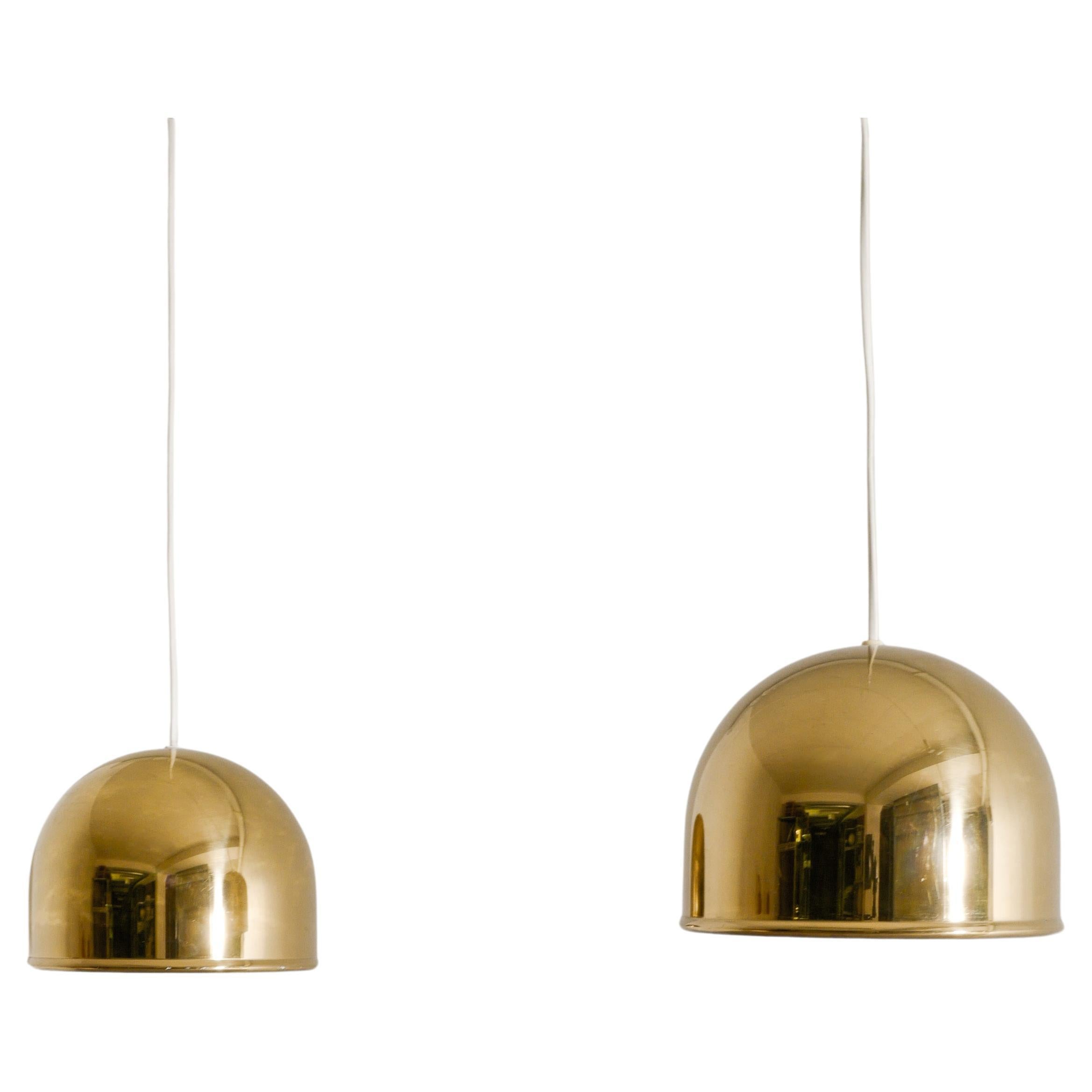 Eje Ahlgren Brass Ceiling Pendants Lamps Produced by Bergboms, Sweden 1960s For Sale