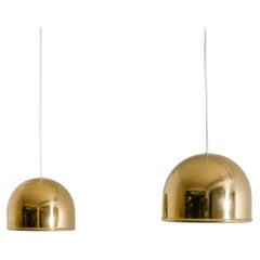 Eje Ahlgren Brass Ceiling Pendants Lamps Produced by Bergboms, Sweden 1960s