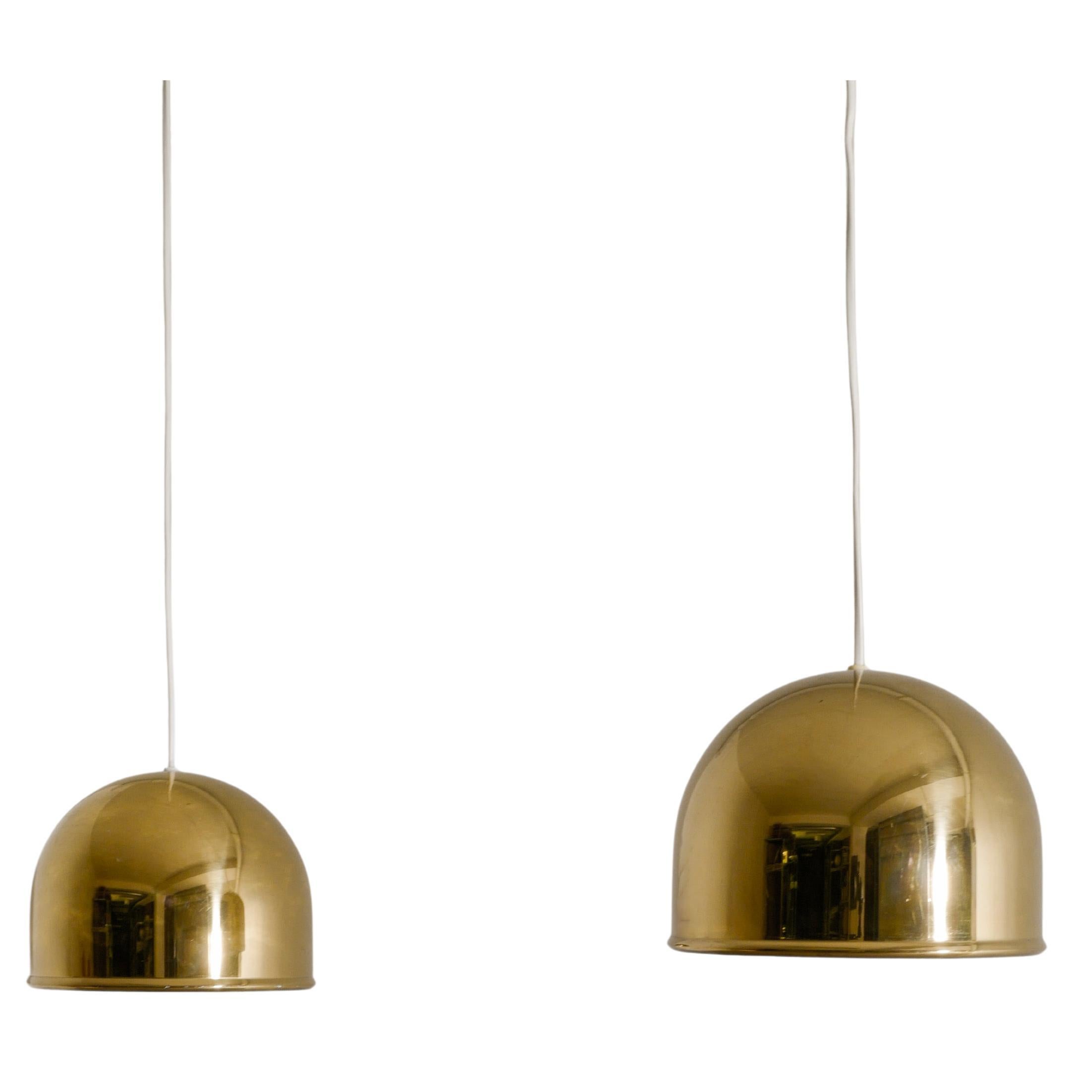 Eje Ahlgren Brass Ceiling Pendants Lamps Produced by Bergboms, Sweden 1960s