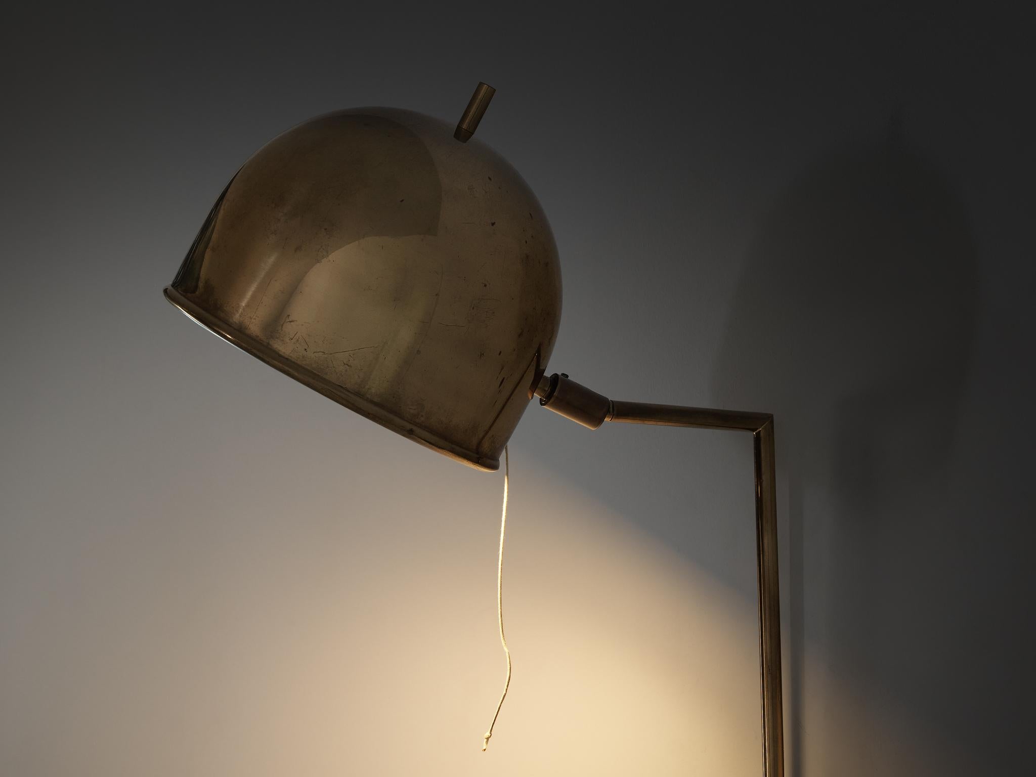 Mid-20th Century Eje Ahlgren for Bergboms 'V-75' Wall Light in Brass For Sale