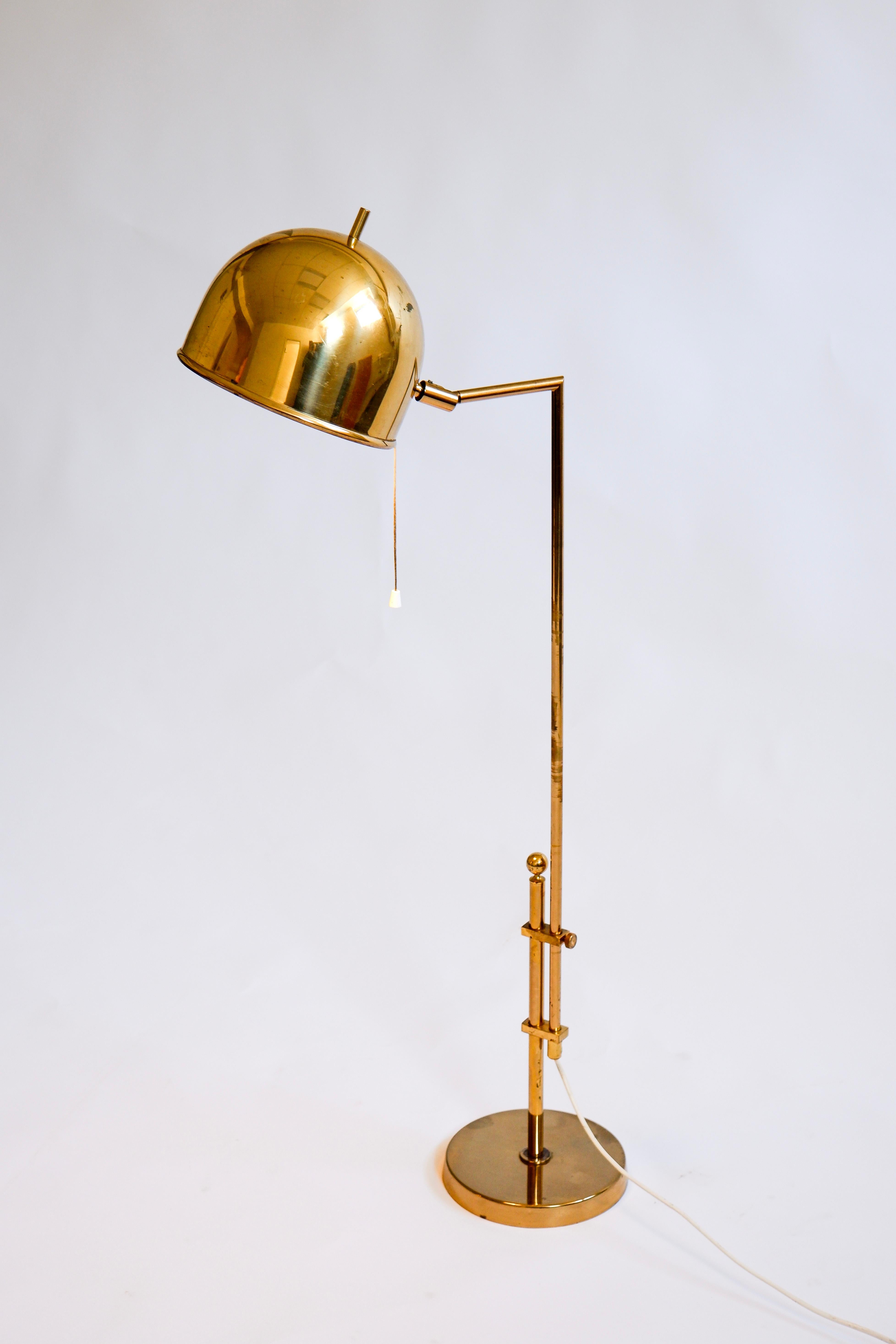 Scandinavo moderno Eje Ahlgren, rara lampada da terra regolabile per Bergboms del 1960 circa. in vendita