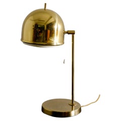 Vintage Eje Ahlgren Table Lamp "B-075" in Brass Produced by Bergboms, Sweden, 1960s