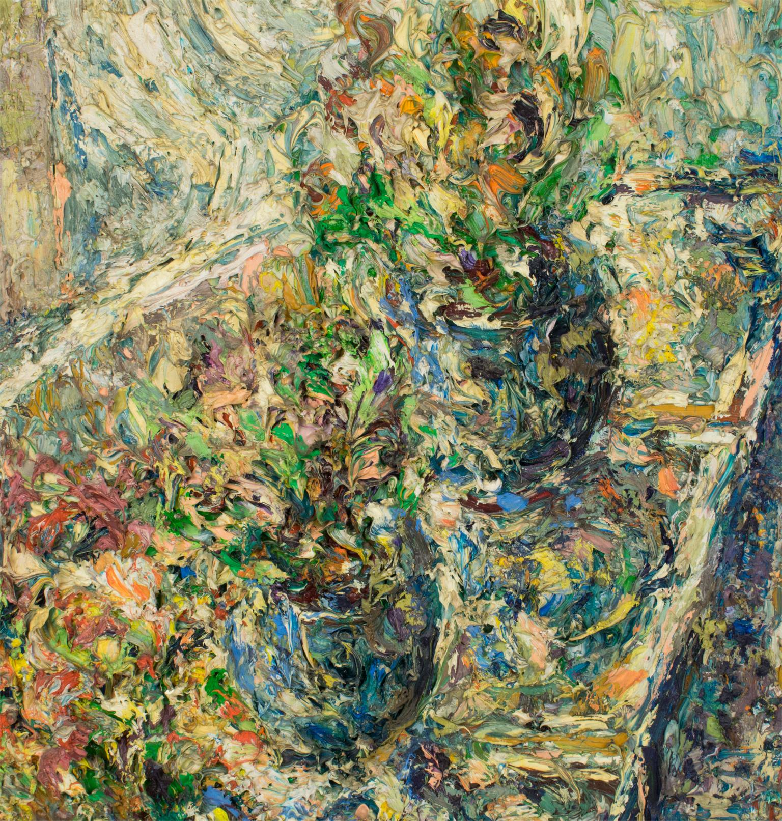 Bodegón brutalista en verano, pintura al óleo sobre lienzo de E.J.E. Dulfer en venta 7