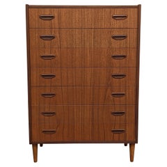 Ejmund Jørgensen Large Vintage Danish Mid Century Teak Dresser, '6673'