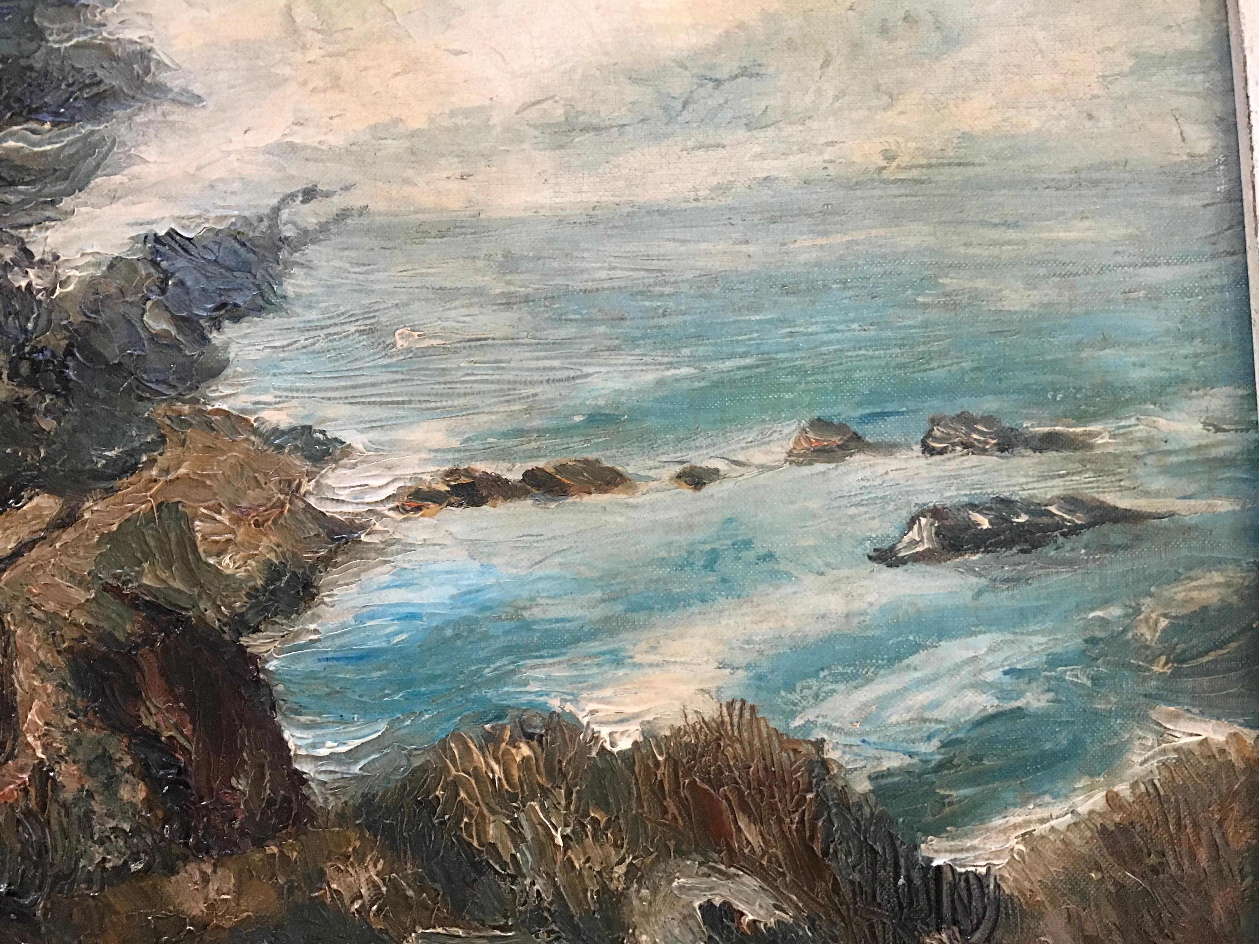 Ejnar Hansen (1884-1965), Californian Coastline In Good Condition In Belmont, MA