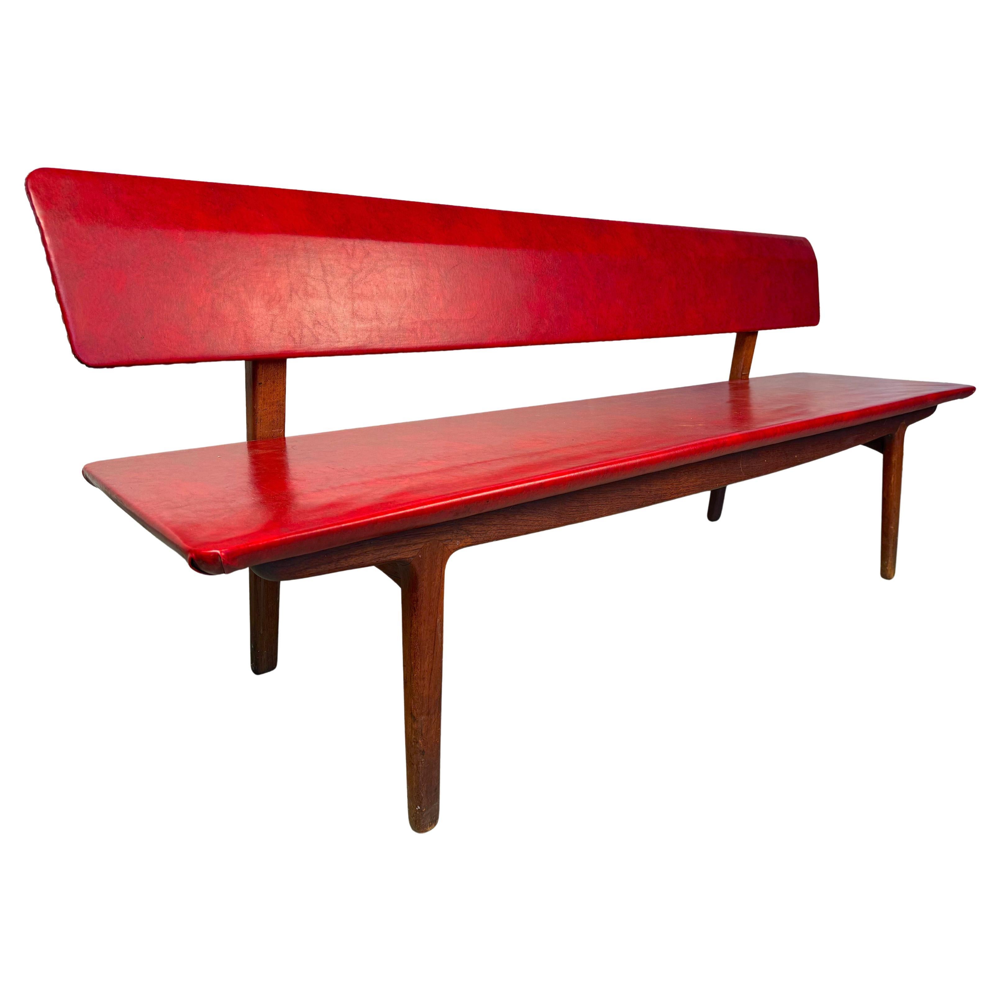 Ejnar Larsen & Aksel Bender Madsen Bench by Næstved Møbler in Denmark