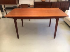 Ejnar Larsen & Aksel Bender Madsen Extendable Teak Dining Table, Denmark, 1957