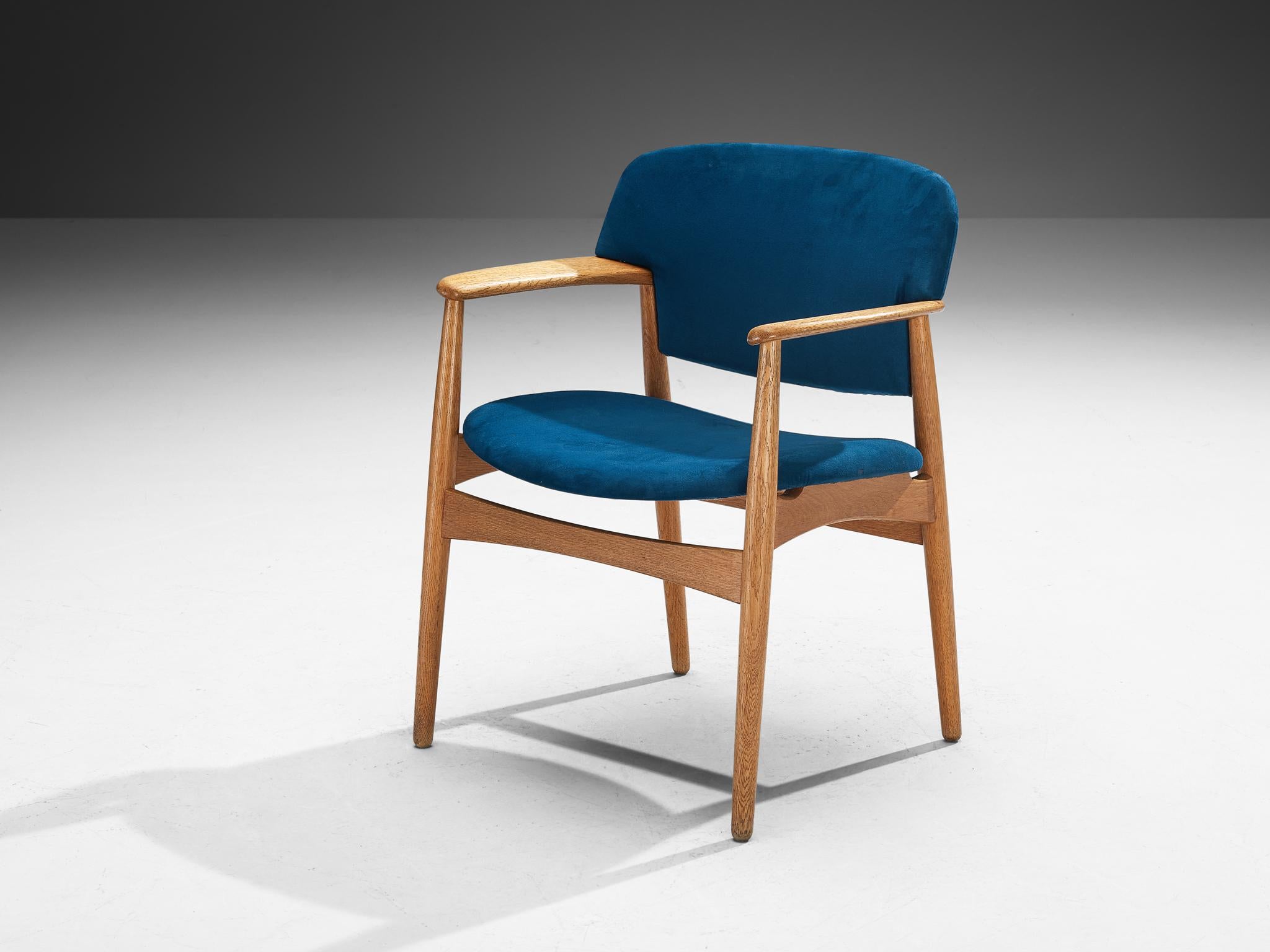 Metà XX secolo Ejnar Larsen & Axel Bender Madsen per Fritz Hansen Poltrone in Oak in vendita