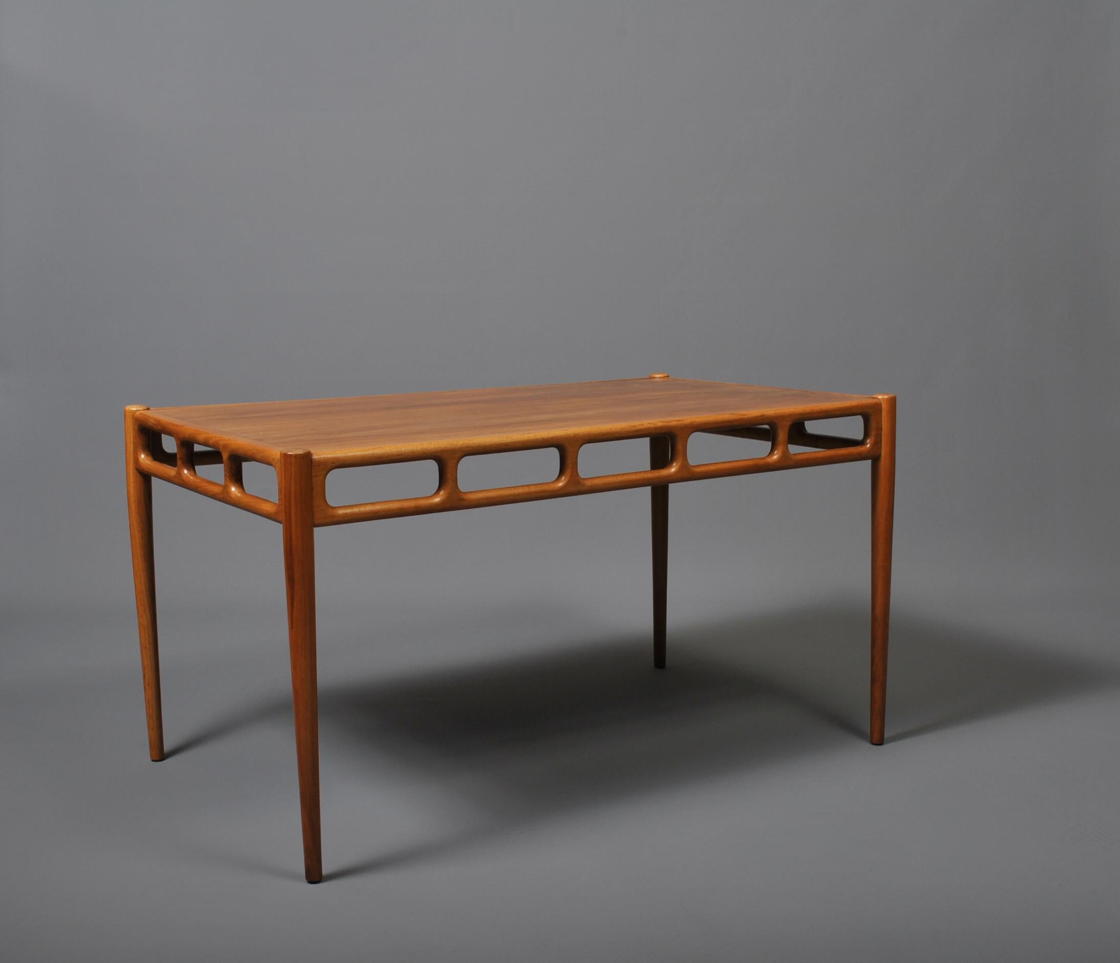 Mid-Century Modern Ejnar Pedersen Sofa Table, Denmark, 1950’s