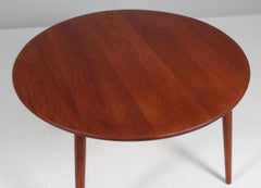 Table basse circulaire Ejner Larsen & Aksel Bender Madsen, teck.