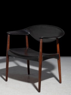 Ejner Larsen & Aksel Bender Madsen Rare ‘Metropolitan’ Armchair in Rosewood 1950