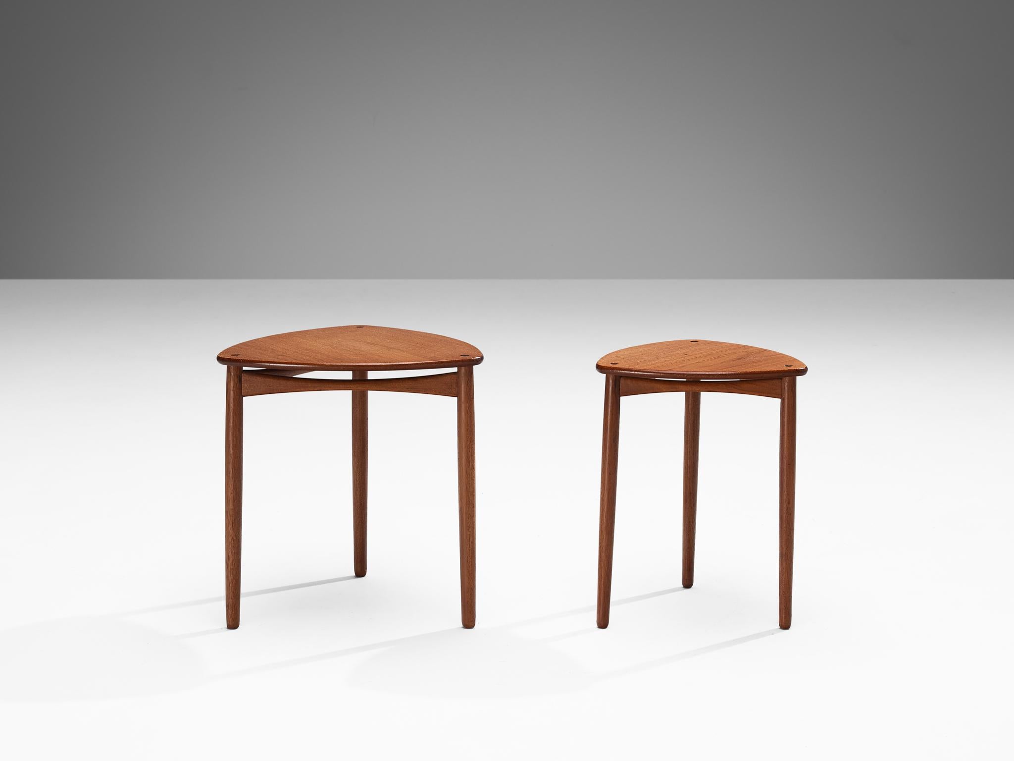 Ejner Larsen and Aksel Bender Madsen Nesting Tables in Teak  2