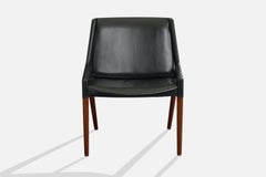 Ejner Larsen & Axel Bender Madsen, Lounge Chair, Teak, Leather, Denmark, 1950s