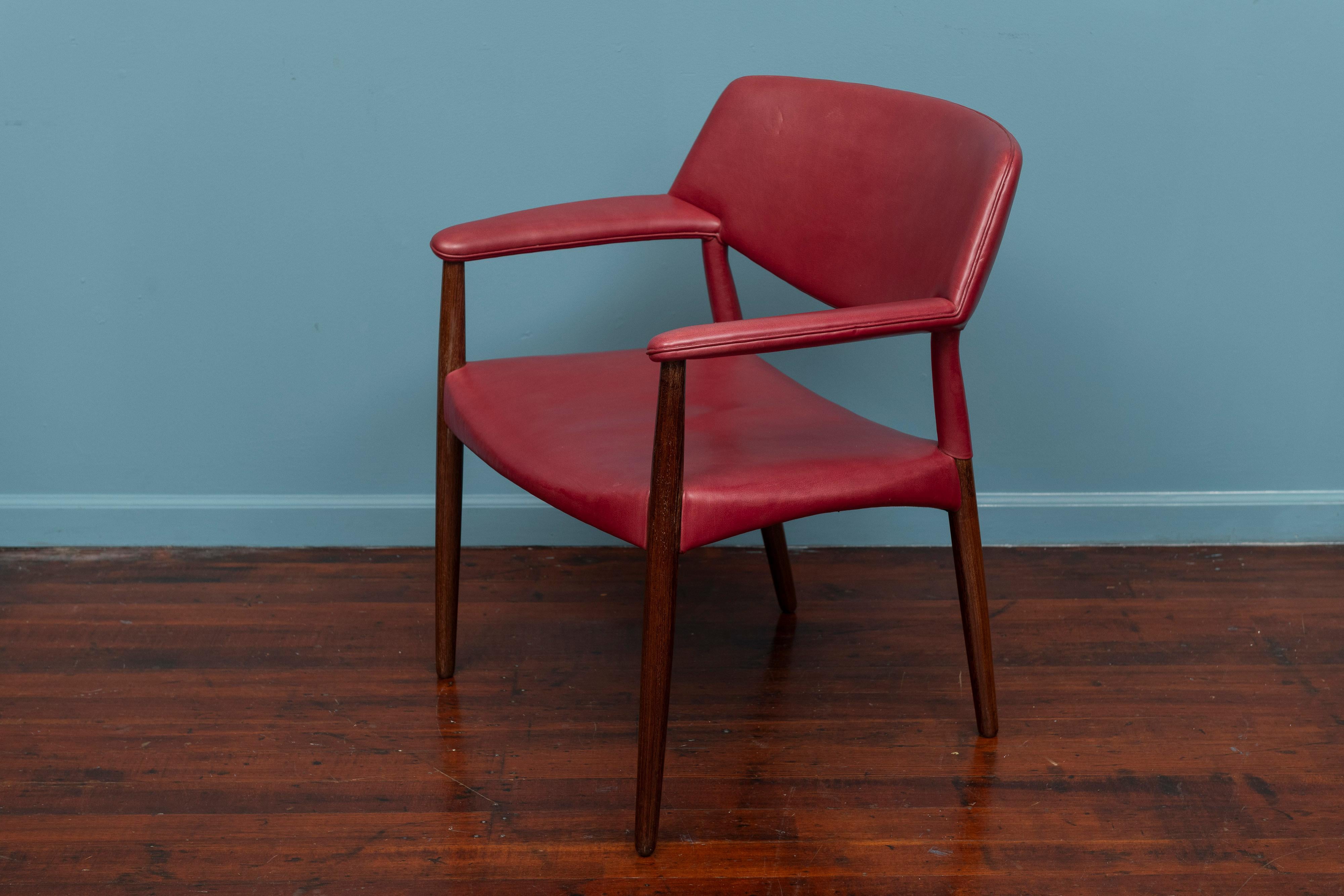 Scandinave moderne Fauteuil Ejner Larson & Askel Bender Madsen pour Willy Beck en vente