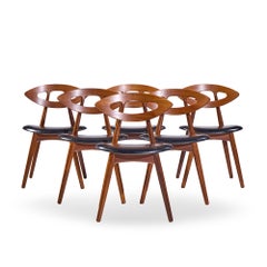 Ejvind A. Johansson for Ivan Gern Møbelfabrik Model 84 Eye Dining Chair - Set 6