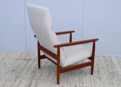 Ejvind A. Johansson High Back Teak Danish Armchair
