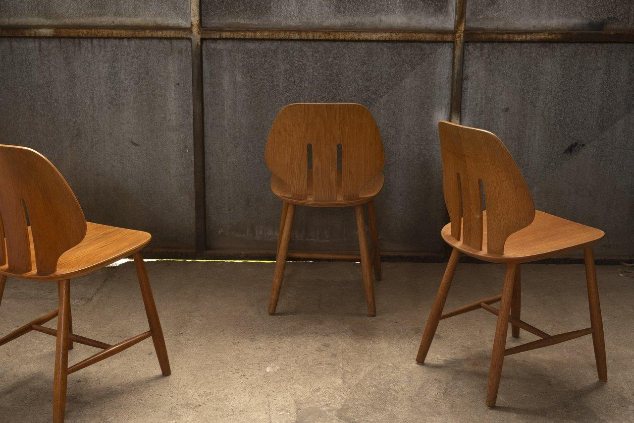 Scandinavian Modern Ejvind A. Johansson J67 Dining Chairs for FBD, 1960s Denmark For Sale