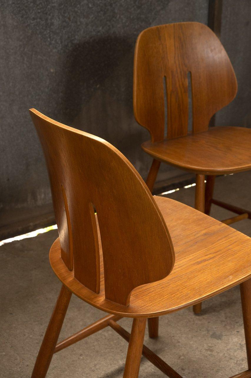 Ejvind A. Johansson J67 Dining Chairs for FBD, 1960s Denmark In Good Condition For Sale In Balen, BE