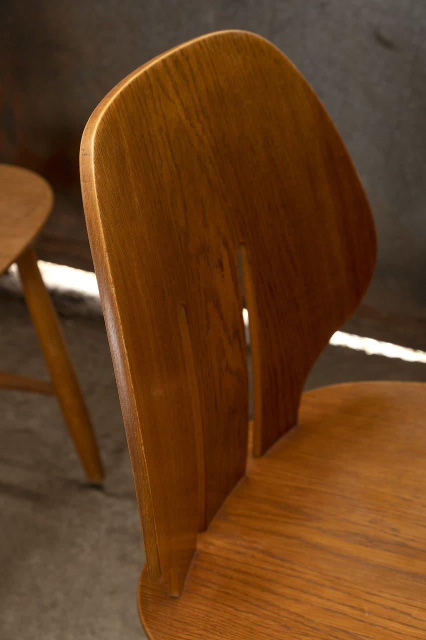 Oak Ejvind A. Johansson J67 Dining Chairs for FBD, 1960s Denmark For Sale