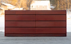 Ejvind A. Johansson Nordisk Andels-Eksport Commode 10 tiroirs en bois de rose Danemark