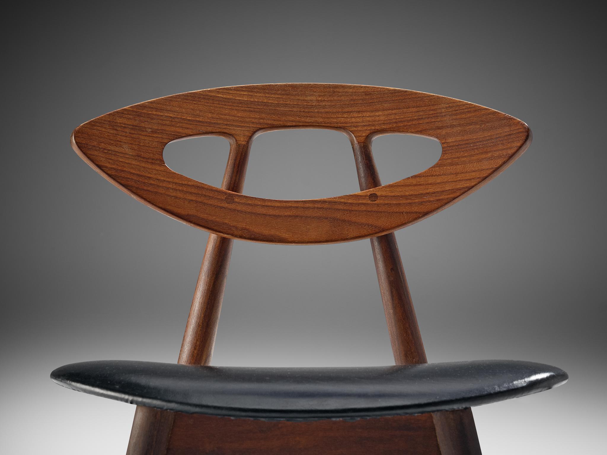 Danish Ejvind A. Johansson Set of 6 'Eye' Dining Chairs