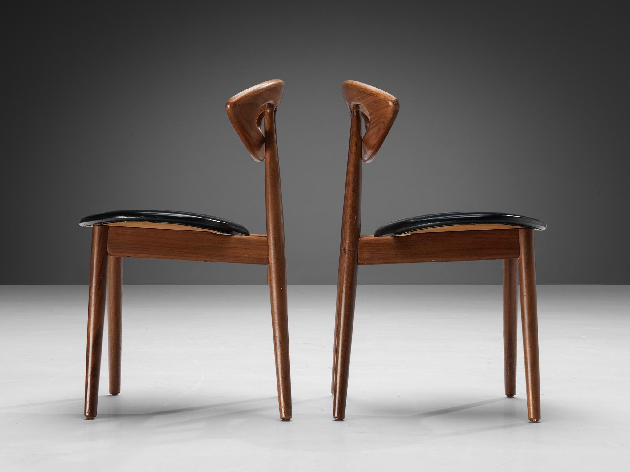 Ejvind A. Johansson Set of Twelve 'Eye' Dining Chairs in Teak 3