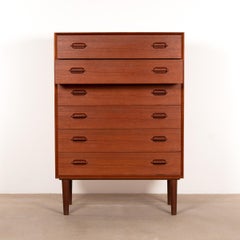 Ejvind A. Johansson Teak Chest of Drawers by Ivan Gern Møbelfabrik, Denmark 1955