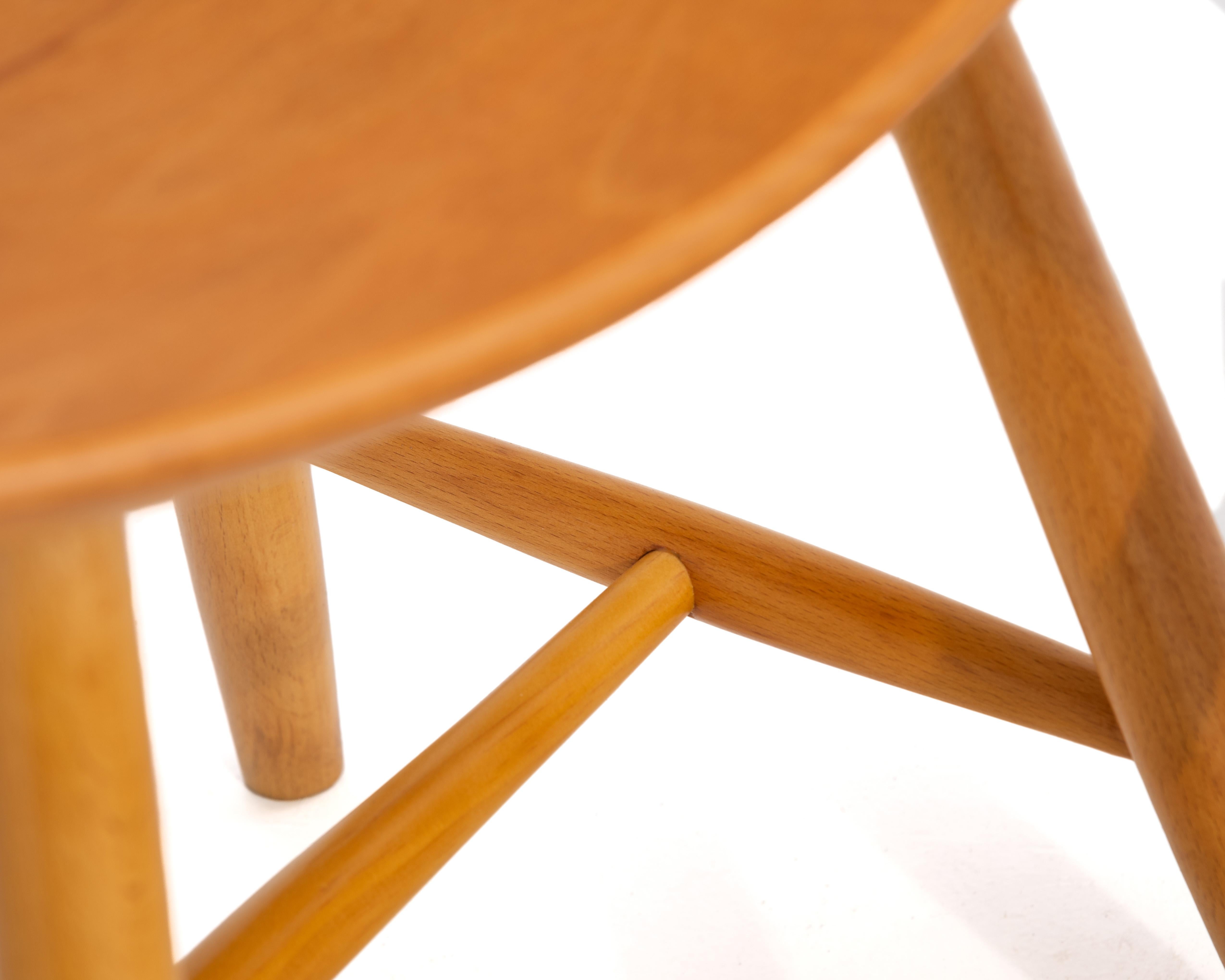 Ejvind Johansson J36 Tabouret FDB Mobler Danemark 1960s Mid Century Modernity set of 3 en vente 1