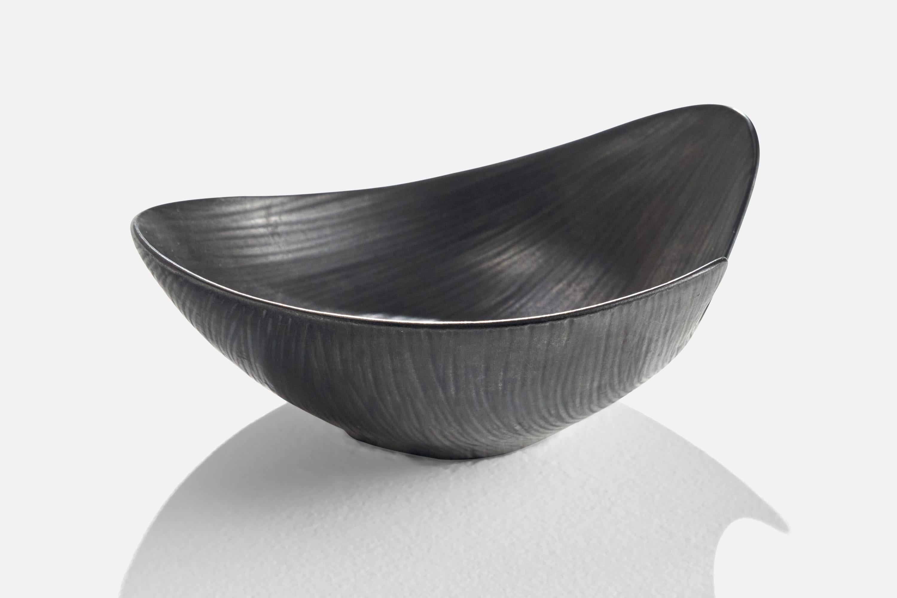 Scandinave moderne Ejvind Nielsen, bol, céramique, Danemark, années 1960