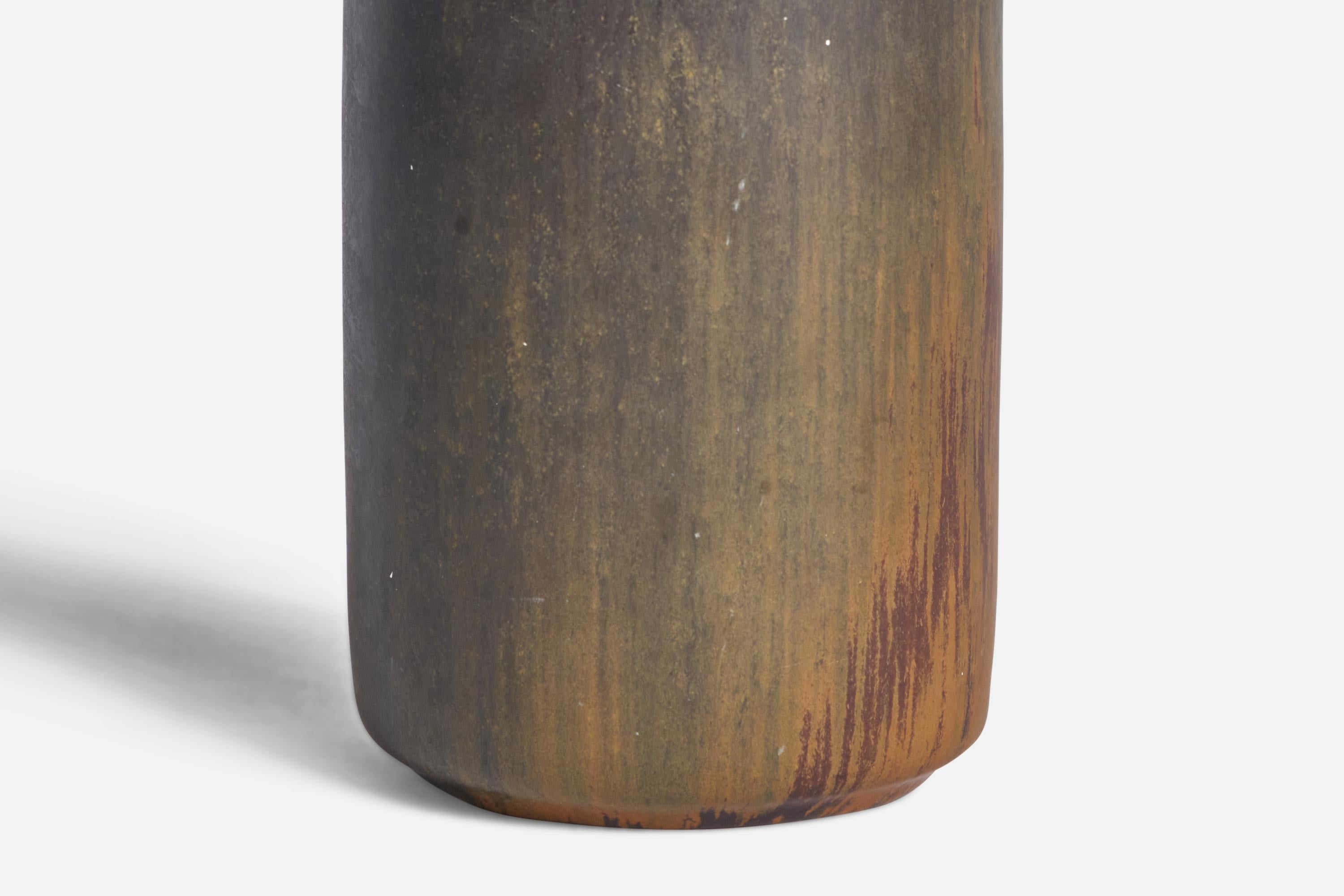 Danish Ejvind Nielsen, Vase, Stoneware, Denmark, 1960s For Sale