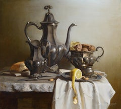 Dutch Still Life - 21st Century Contemporary Realism Oil Painting