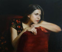 Portrait of Zhenya - 21st Century Contemporary Female Beauty Oil Painting