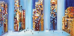 "City Life" - original oil painting
