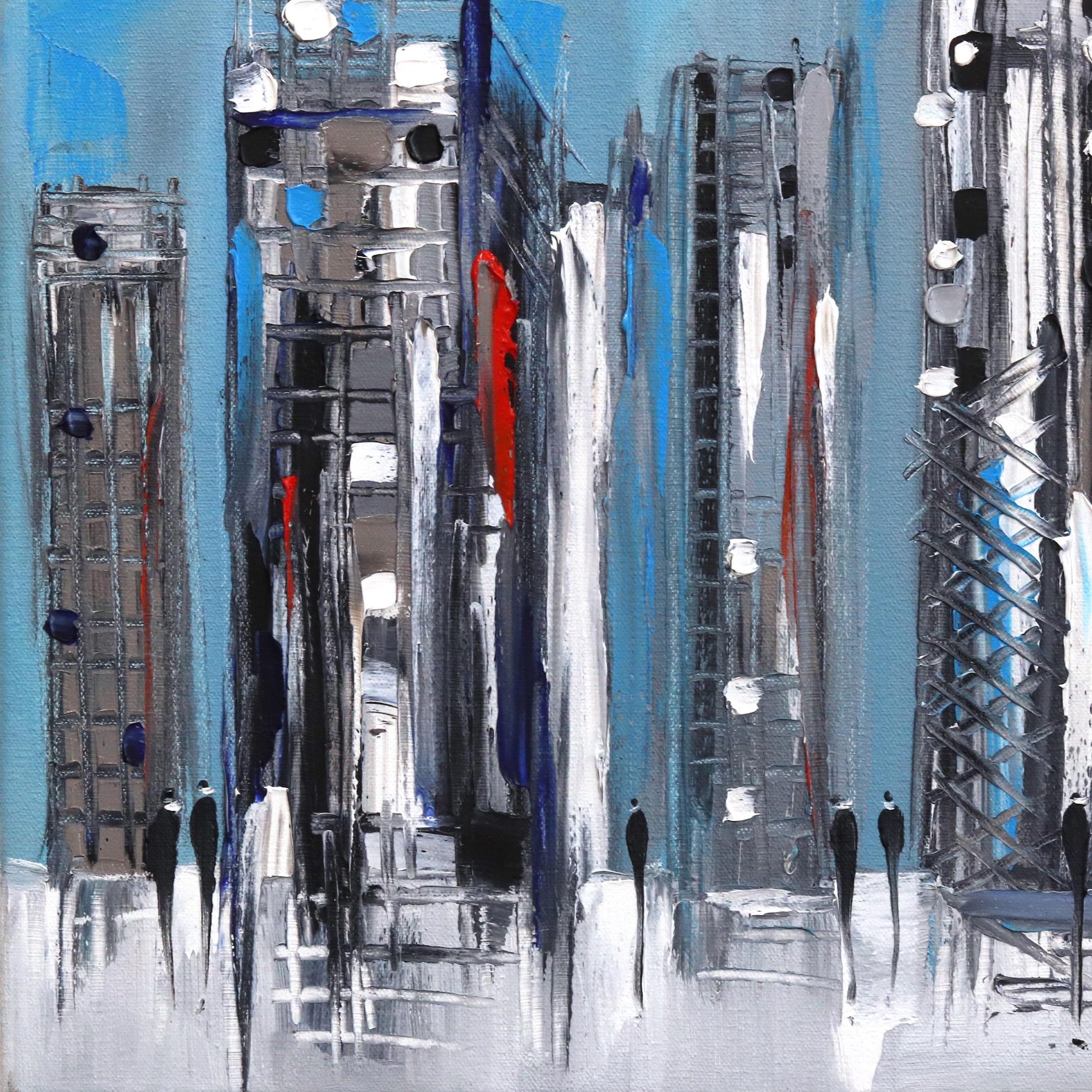 City Today  -  Original Oil Painting For Sale 5