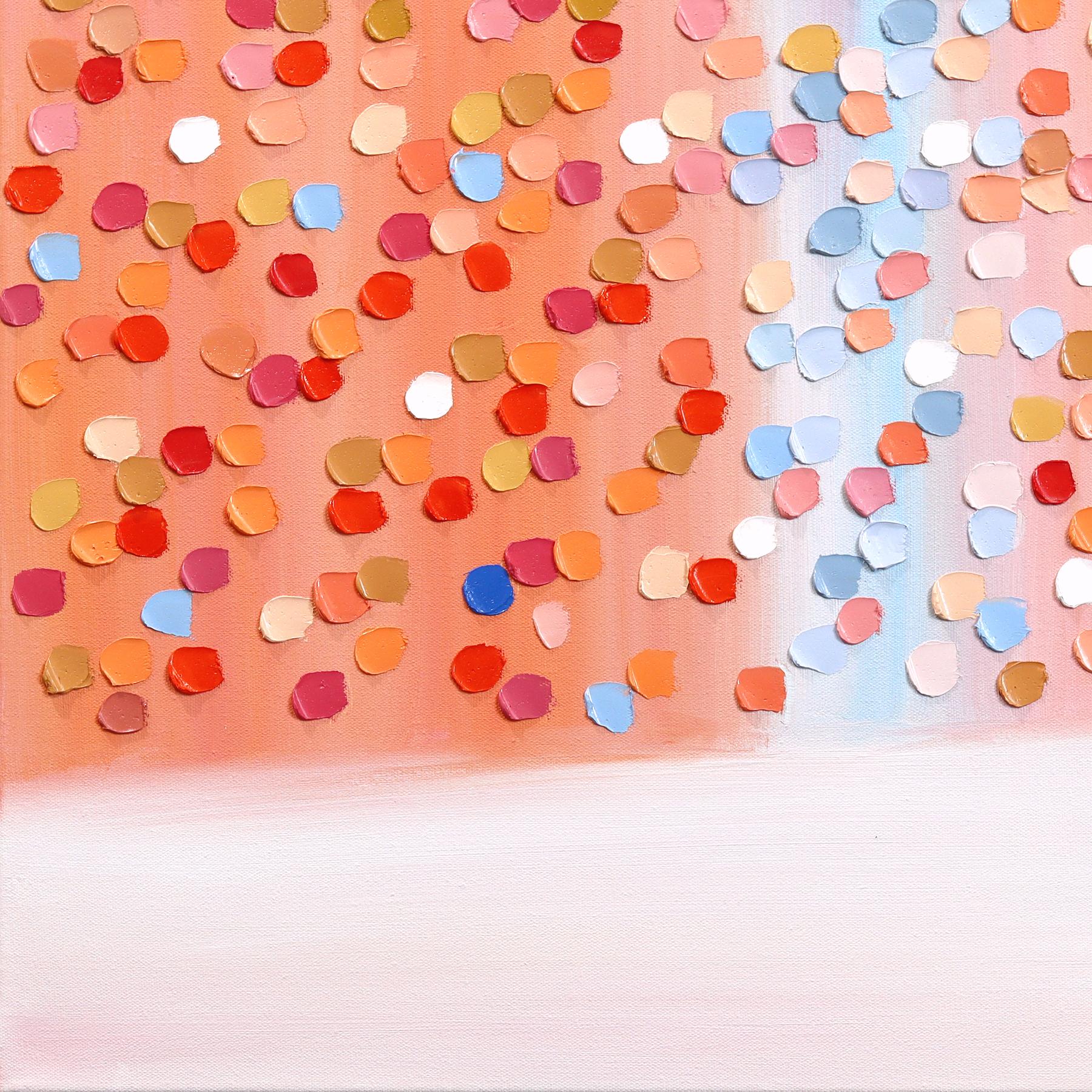 Dawn Stroll - Expressive Color Drenched Textured Impasto Figurative Painting For Sale 6