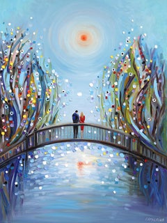 Cuori nascosti - Pittura figurativa ad impasto dai colori sognanti e strutturati