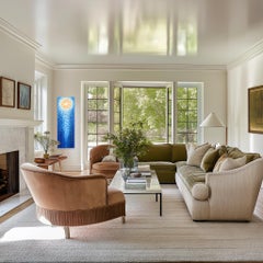 New Sun - Large Scale Abstract Landscape Impasto Textured Oil Painting on Canvas (en anglais)